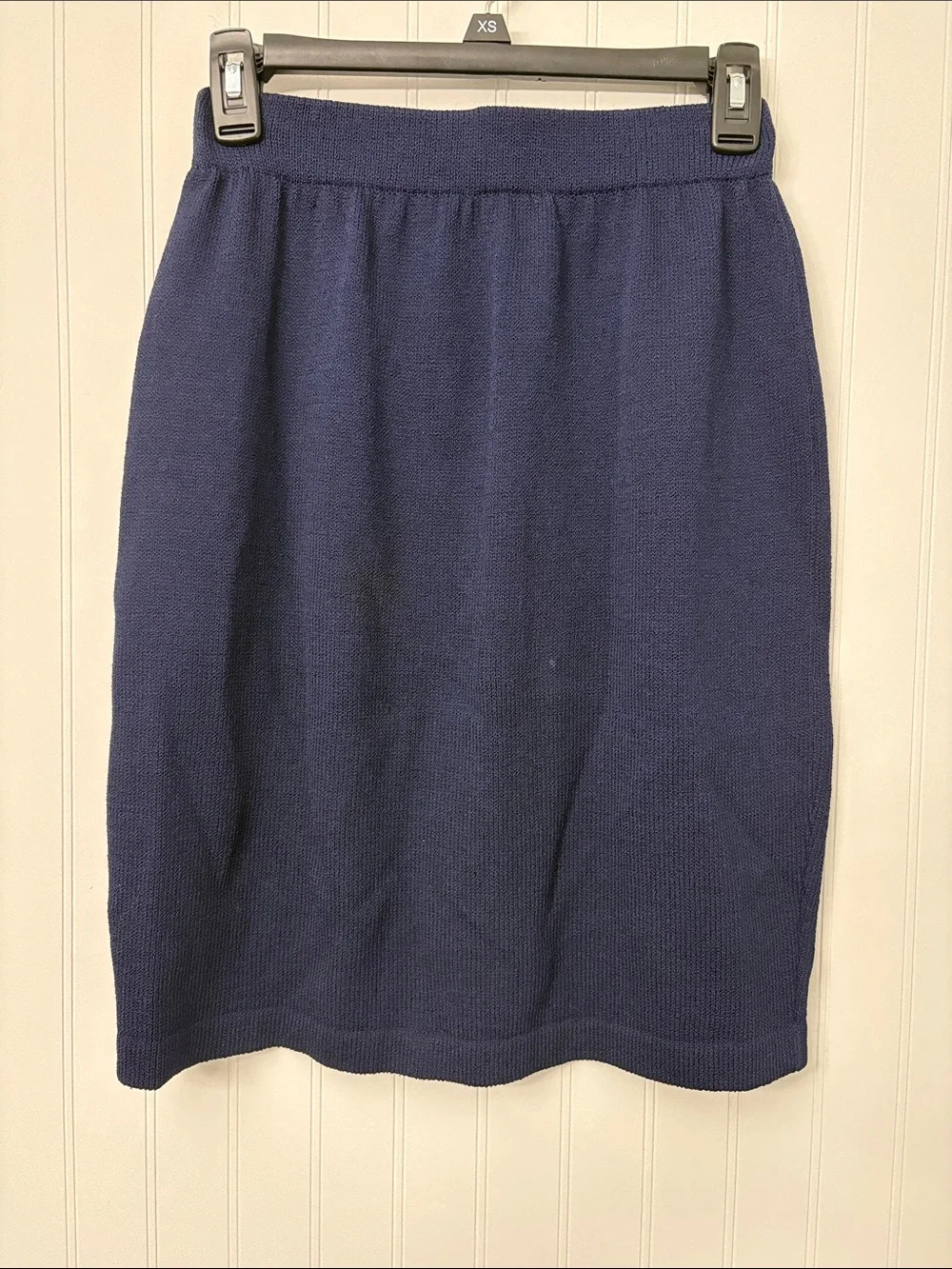 St. John Navy Blue and Gold Blazer and Skirt Suit Set Women Size 6